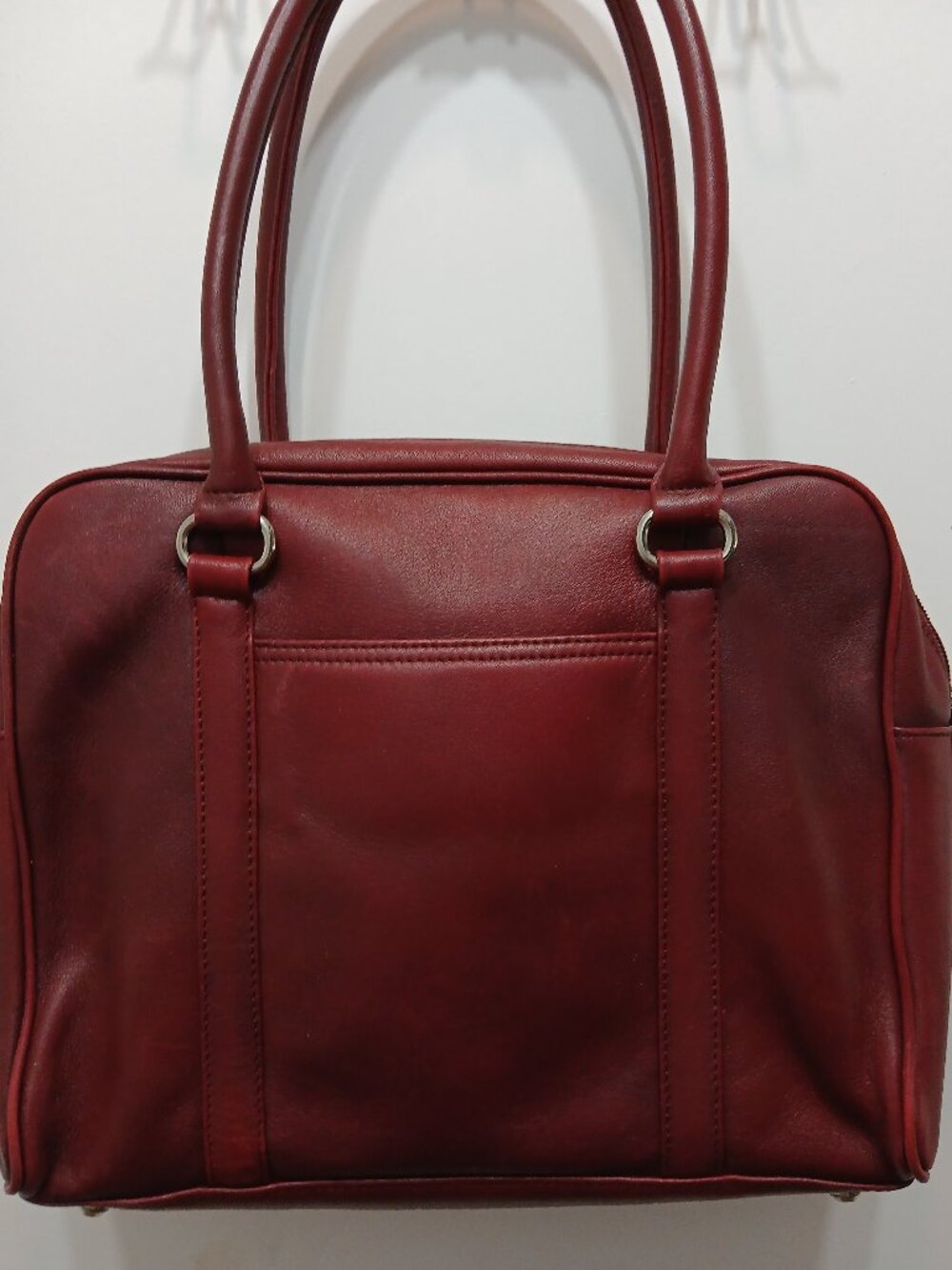 Talbots Red Leather Satchel